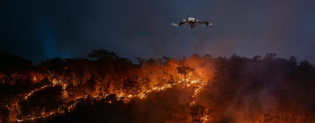 Eyes in the Sky: UAVs Redefining Forest Fire Strategies